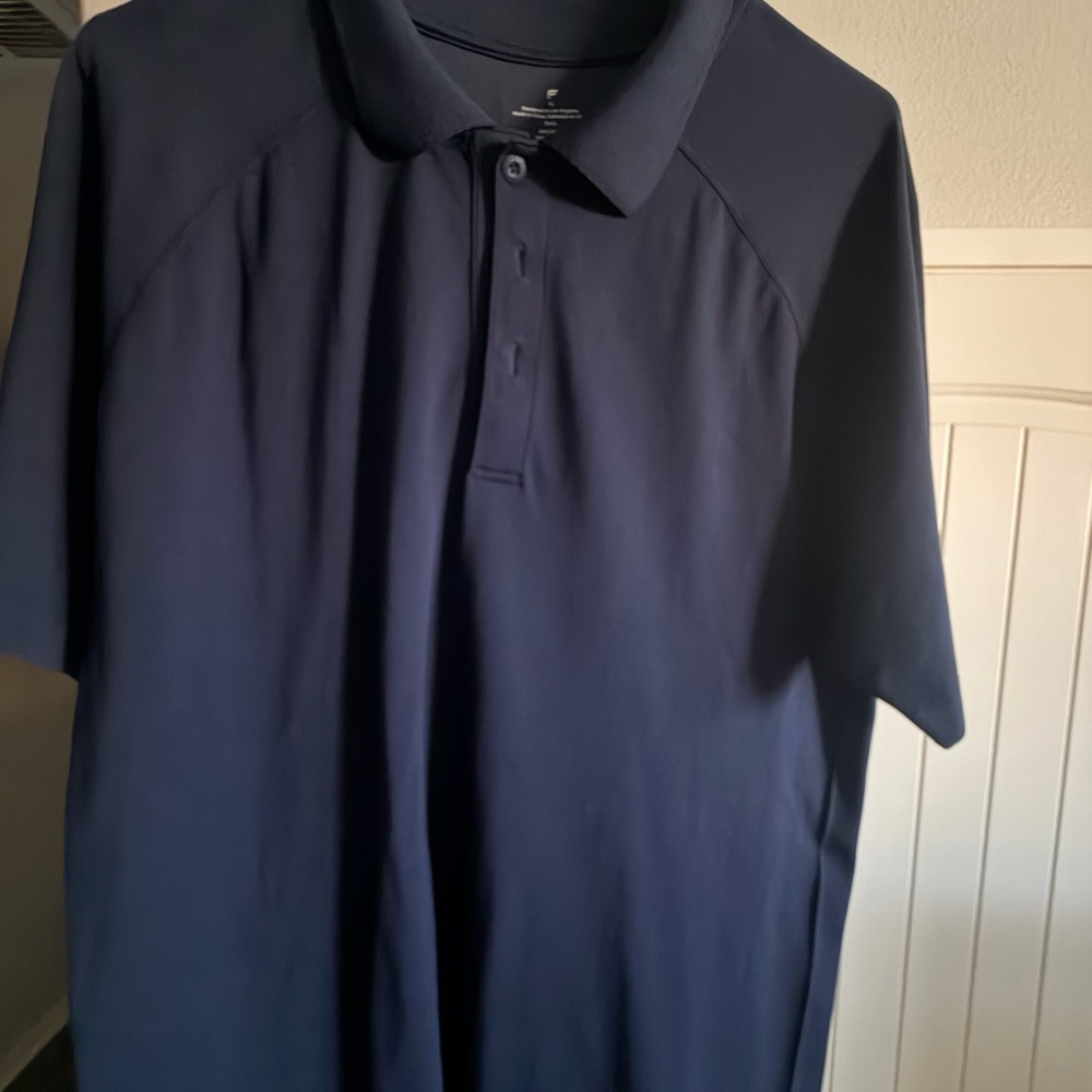 Fabletics Men's Navy Blue Performance Polo